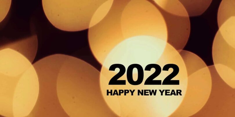 Happy New Year 2022 Image to illustrate blog